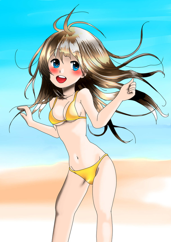 髪の毛の練習