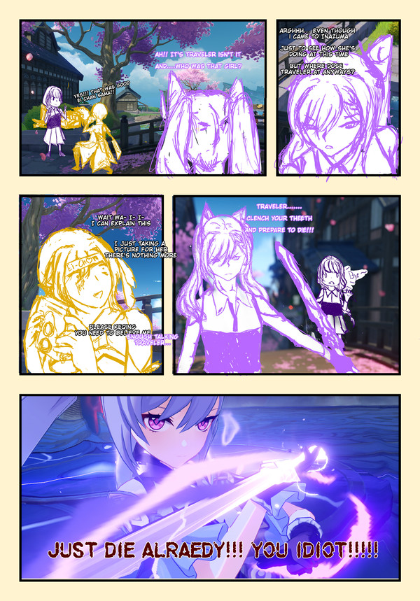 Keqing and lumine stuff