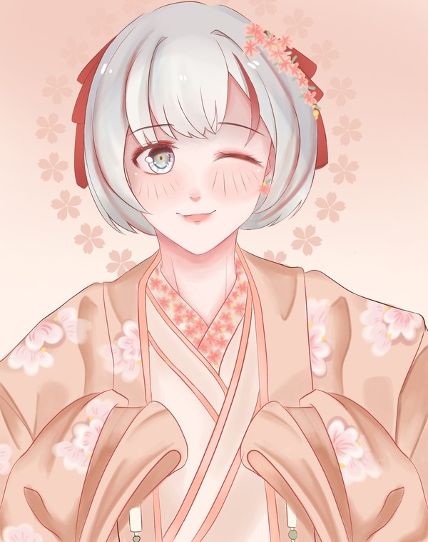 Aozora Kurumi in an uchikake