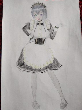 練習　メイドさん