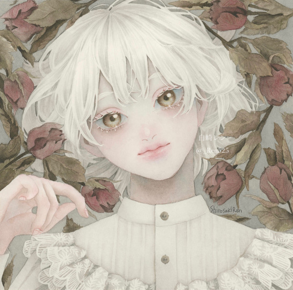 セピア色の花