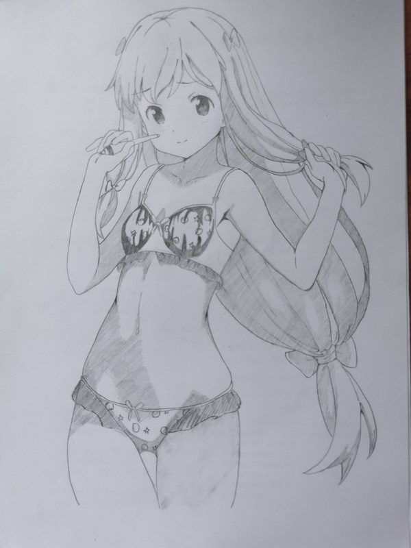 和泉紗霧的素描