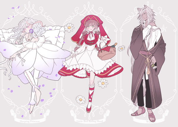 【創作】童話モチーフキャラデザまとめ・2