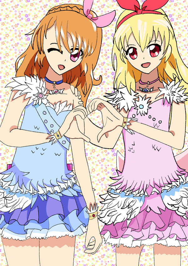 アイカツ　あかりちゃんといちごちゃん