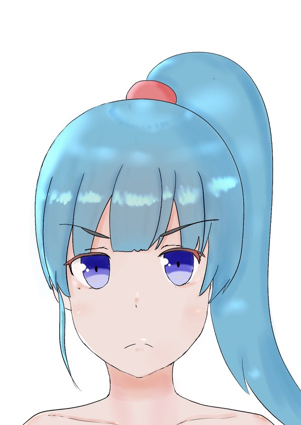正面少女