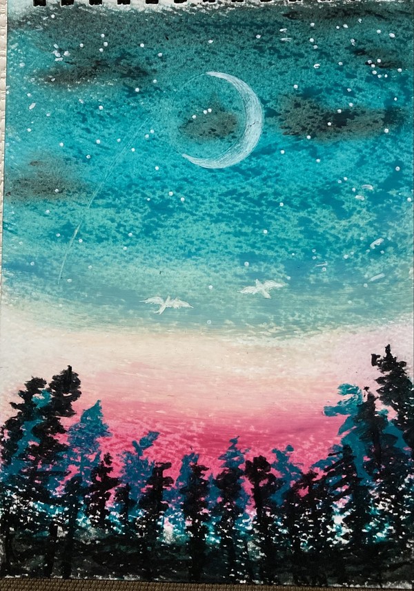 夕闇の森