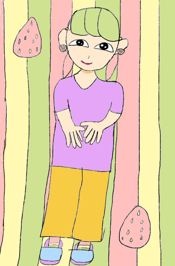 絵を描きました。