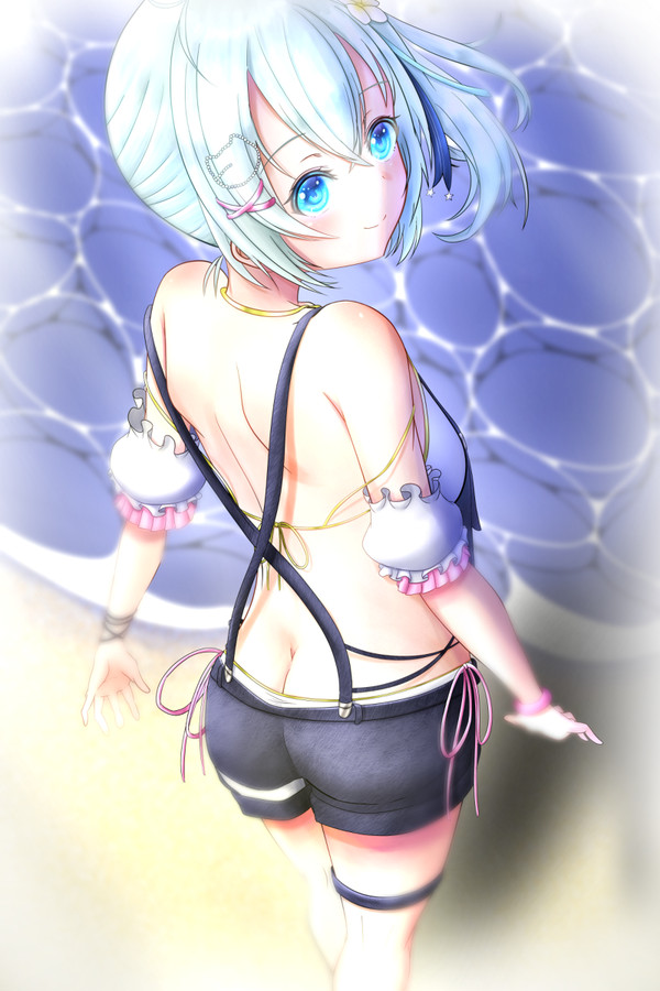 シロちゃん新水着衣装かわいい