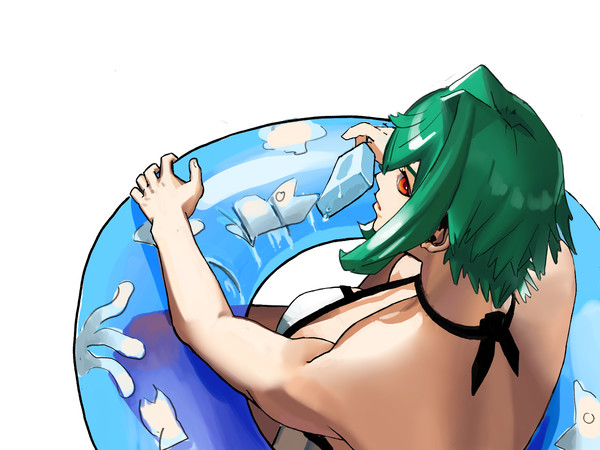 緑髪