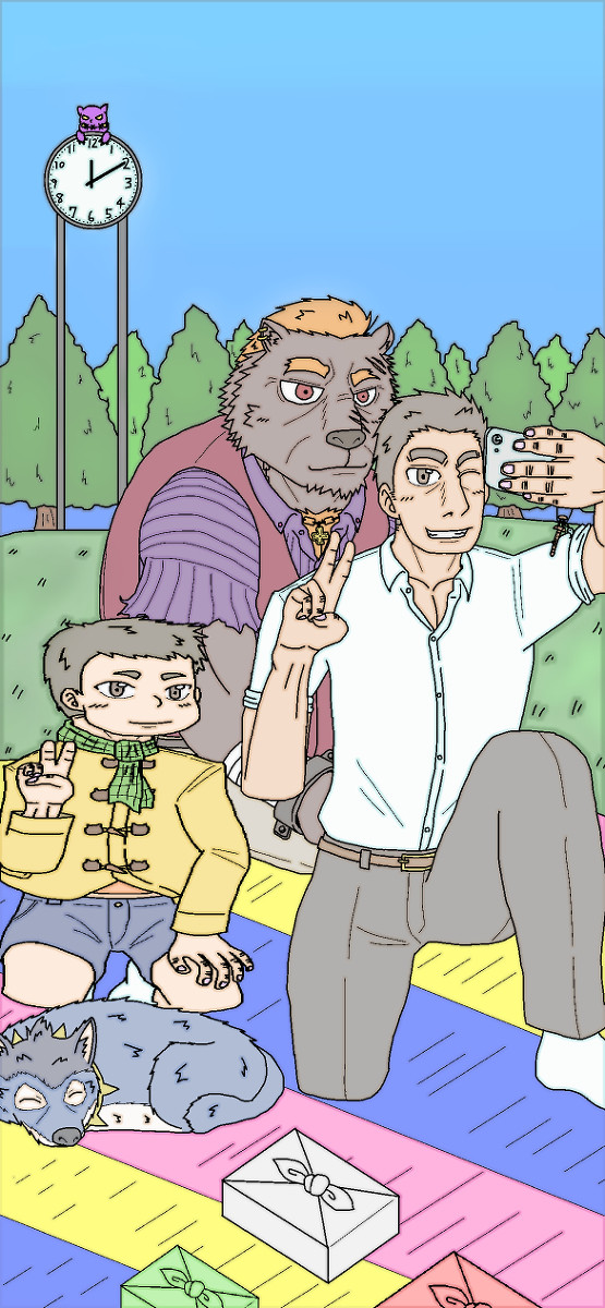 公園でピクニック