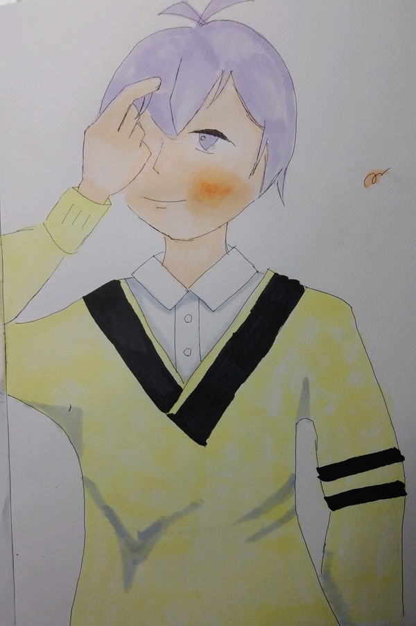 髪の毛をいじいじする壮五くん