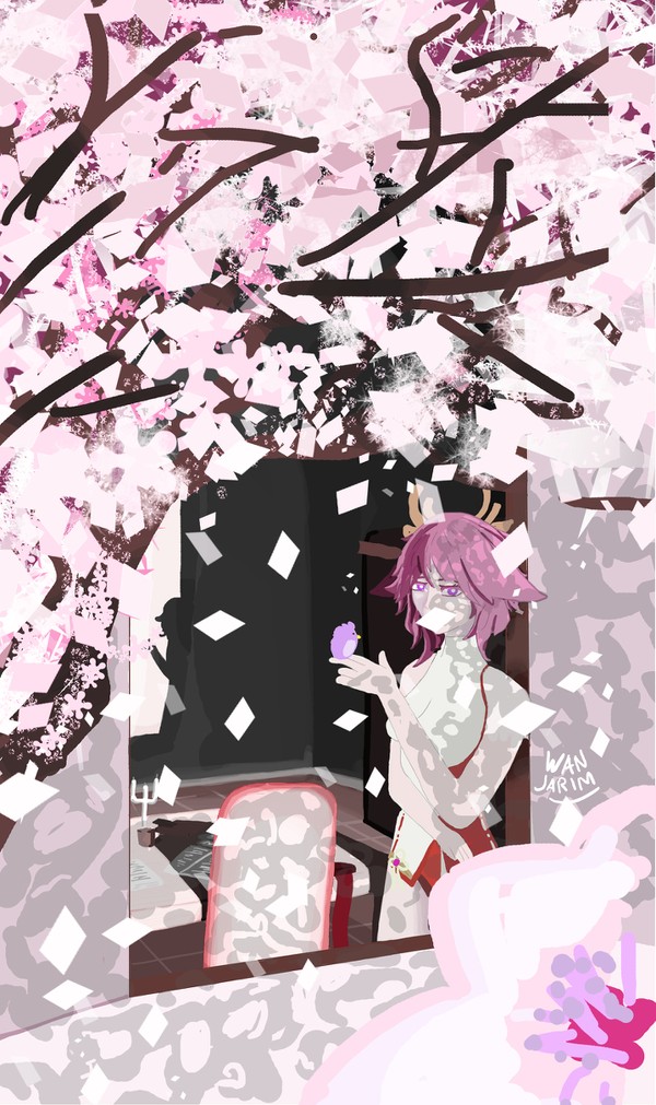 yae miko chill day