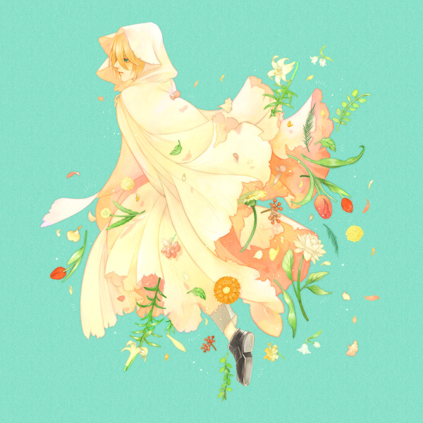 こぼれおちる花