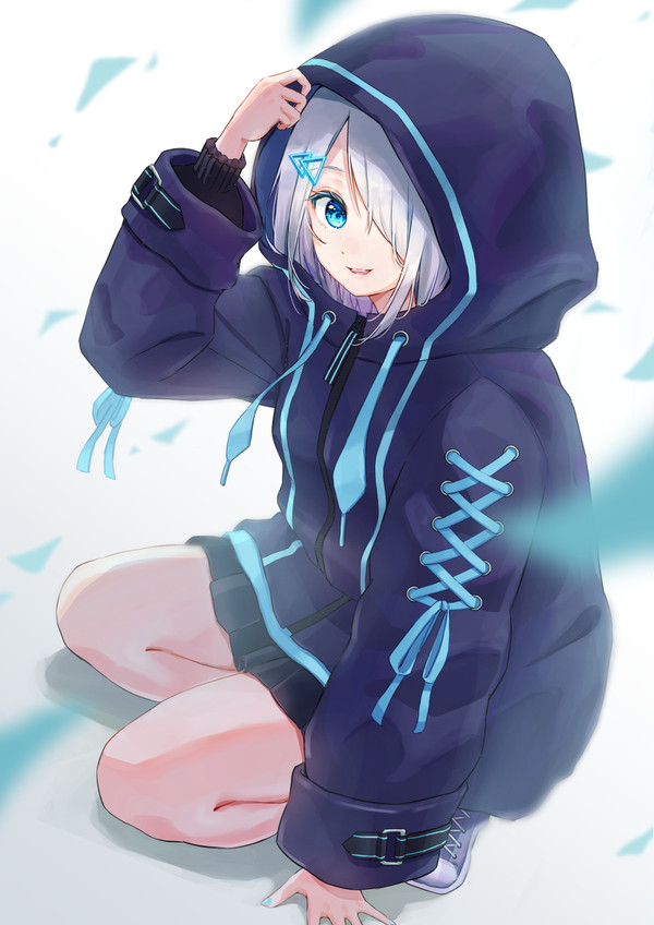 パーカー女子