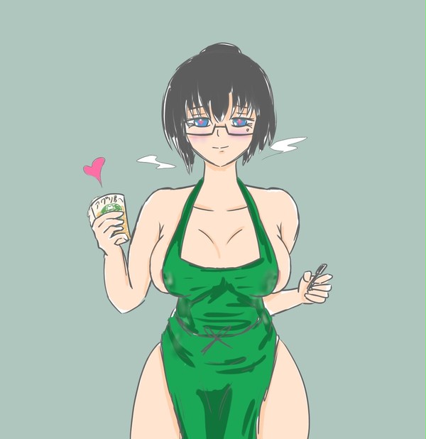 委員長に流行りの裸エプロン店員を催眠でさせてみたンゴwwwww