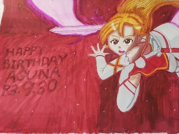 結城明日奈誕生祭2021イラストまとめ＋没イラスト