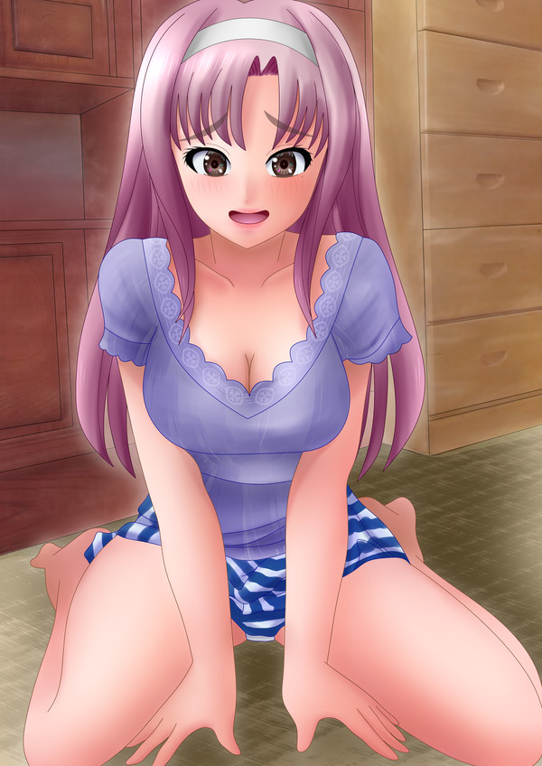 JKからやり直すシルバープランの二ノ宮小百合の女の子座り
