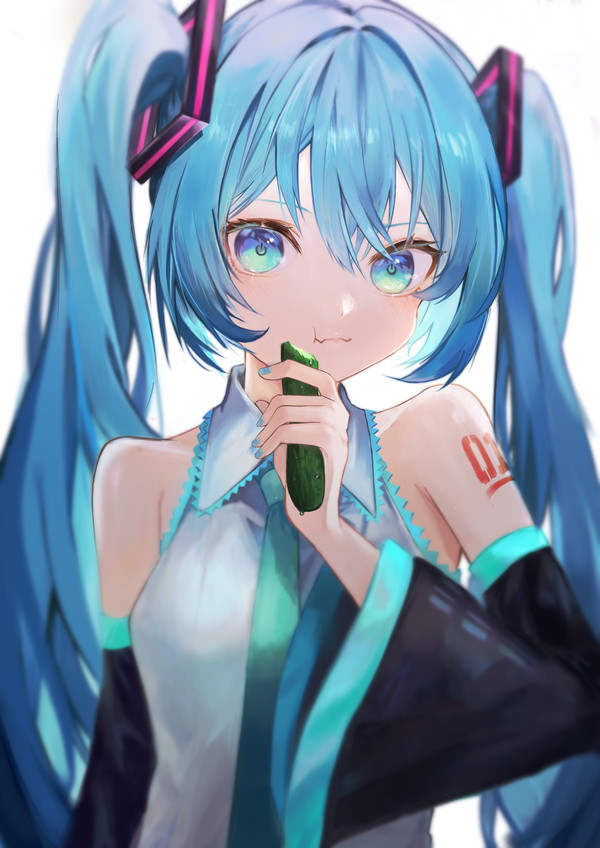 初音ミク×夏野菜 - 1/4