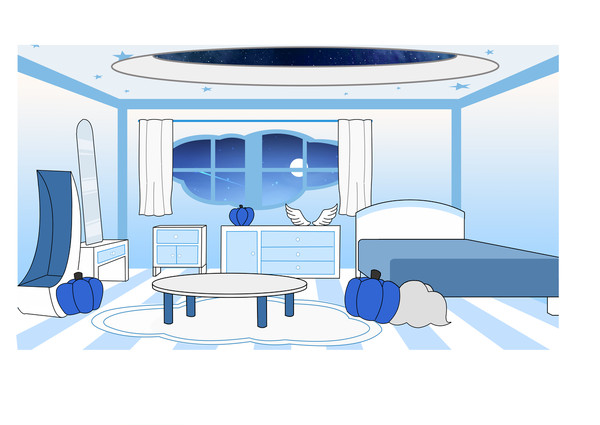 Uto's room simpliified