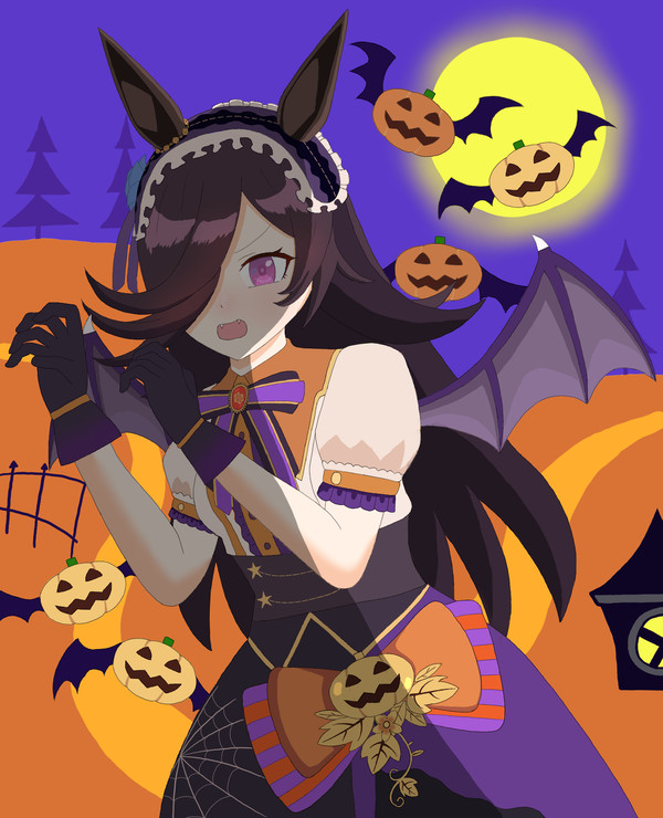 ライスシャワー　ハロウィン衣装