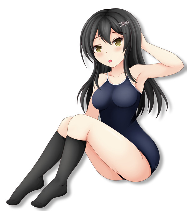 水泳練習の合間