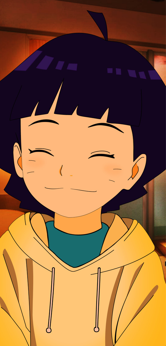 Redrawn himawri from Boruto