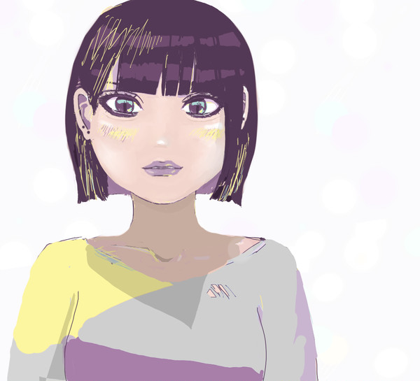 じっと見てる