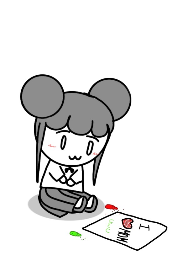 เหมย นั่งวาดรูป