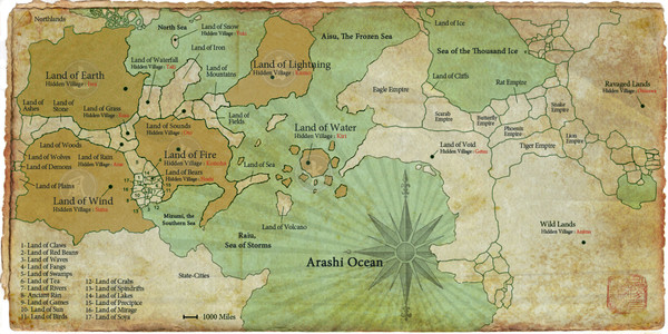 Naruto World Map