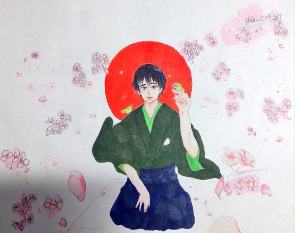花と鳥と戯れ…