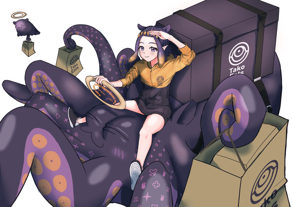 TakoEats delivery with Takodachi