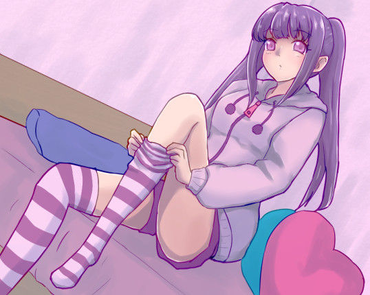縞ニーソ