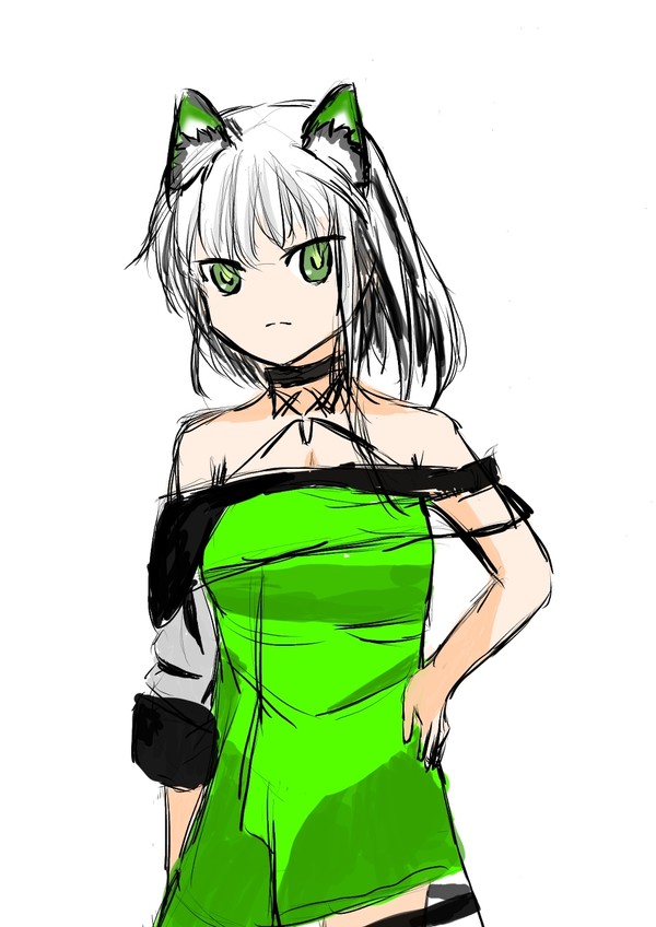 お絵描き練習一日目「ケルシー」