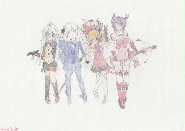 ハロウィンに推しキャラ衣装チェンジで描いてみた！