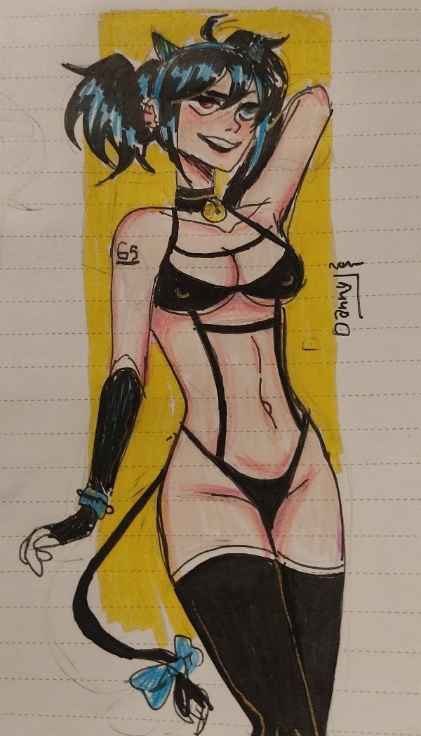 Bb in black