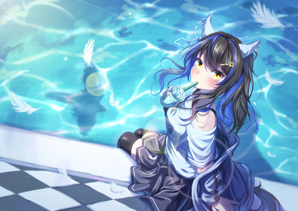 青