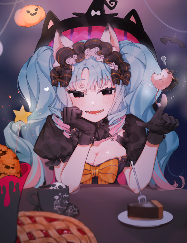 猫と小ネズミのハロウィン