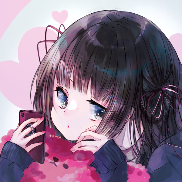 【フリーアイコン】女の子２枚
