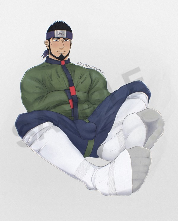 Straightjacketed Asuma Sarutobi
