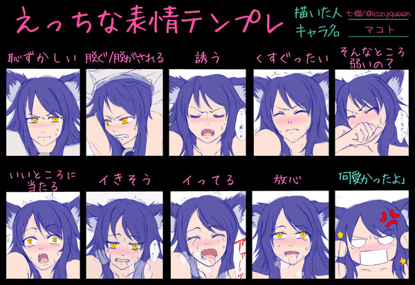 えっちな表情(マコトの場合)