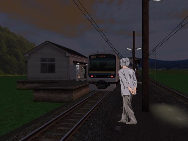 【RailSim】自作してみたレイアウトでエモそうな写真撮影