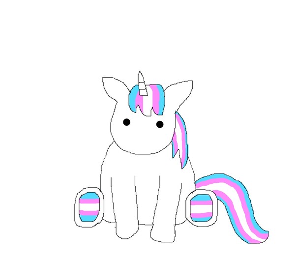 Trans Pride Unicorn