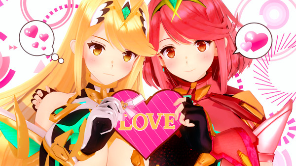 コイカツでゼノブレイド2のホムラとヒカリちゃん