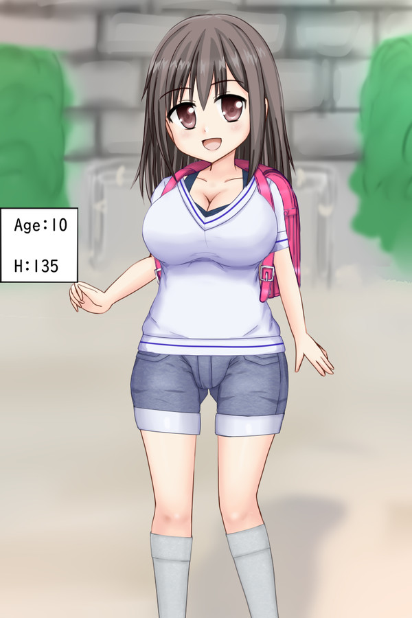 公園で出会った巨乳JSちゃん