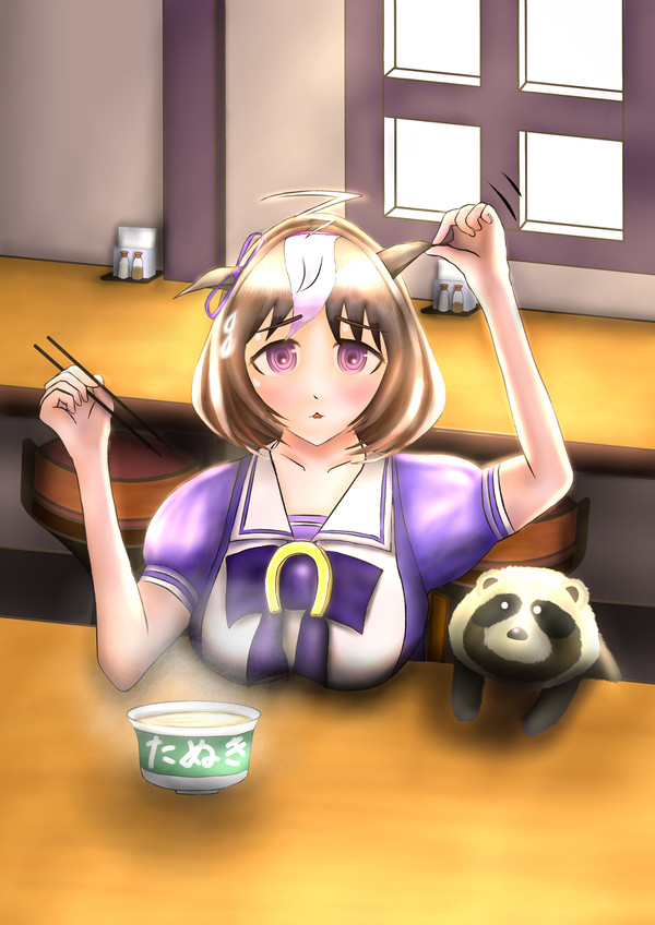 メイショウドトウとタヌキとたぬき
