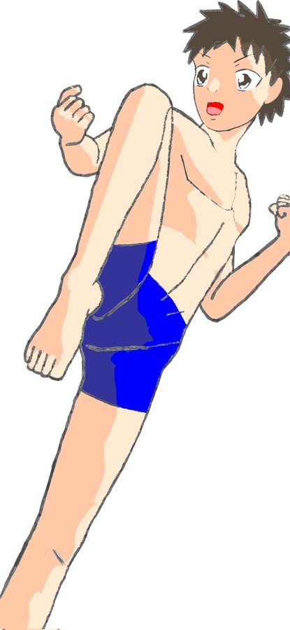 格闘家ポーズ練習