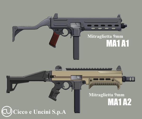 Mitraglietta 9mm MA1