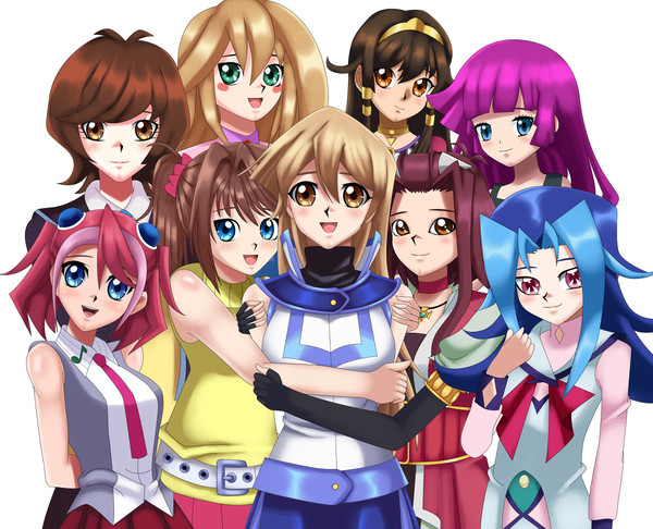 Yugioh Girls : Group Hug