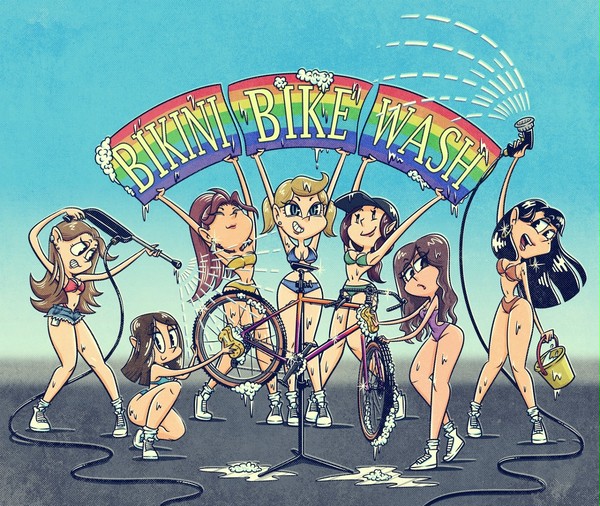 "BIKINI BIKE WASH"