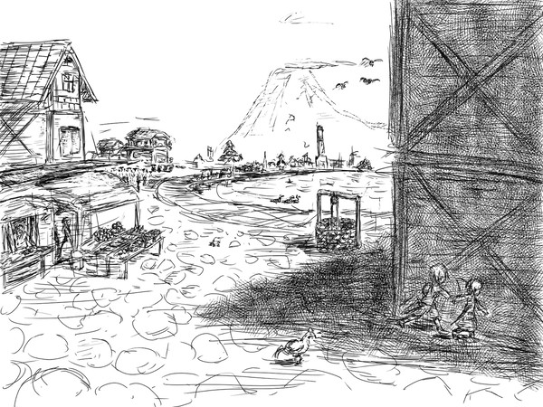 背景を描くのって大変（＾＾；